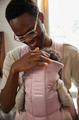 BABYBJÖRN Baby Carrier MINI Woven, Dusty Pink