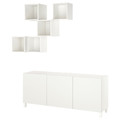 BESTÅ / EKET TV/storage combination, white/Lappviken/Stubbarp, 180x42x220 cm