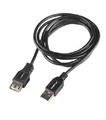 Lanberg Cable USB-A M/F 2.0 1.8m, black