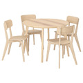 LISABO / LISABO Table and 4 chairs, ash veneer/ash, 105 cm