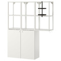 ENHET Wall storage combination, white, 120x30x150 cm