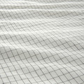 ÅKERFIBBLA Duvet cover and 2 pillowcases, white black/check, 200x200/50x60 cm