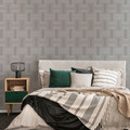 GoodHome Vinyl Wallpaper on Fleece Anor, light grey