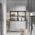 ENHET Storage combination, anthracite/white, 120x32x225 cm