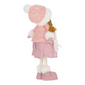 Christmas Decoration Girl 38cm, pink