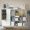 VIHALS Storage combination, white, 200x37x140 cm