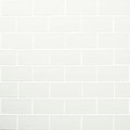 Glazed Tile Vernisse GoodHome 7.5 x 15 cm, white, 0.9 m2