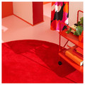 STOENSE Rug, low pile, red, 195 cm