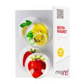 Glass Motiv Magnet 3.5cm 2pcs Lemon/Strawberry