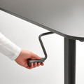 SEGRARE Desk sit/stand, dark grey, 110x60 cm