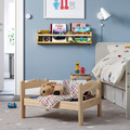 DUKTIG Doll's bed with bedlinen set, pine/multicolour