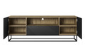 TV Cabinet Asha 167 cm, metal legs, artisan/matt black