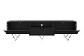 TV Cabinet Scalia, matt black/black legs