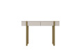 Modern Console Table Dresser Dressing Table Verica, cashmere/gold legs