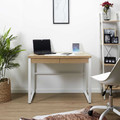 Desk Dolem Industrial, oak/white