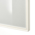 HÖGBO Glass door, white, 40x192 cm