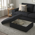 KIVIK Footstool with storage, Tresund anthracite