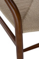 Dining Chair Wicker Natural, dark brown