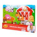 Smily Play Wooden Puzzle Farm 18m+