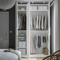 PAX / FORSAND Wardrobe combination, white/white, 150x60x236 cm