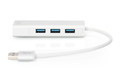 Digitus USB 3.0, 3-ports HUB & Gigabit LAN adapter 3xUSB A/F,1xUSB A/M,1xRJ45 LAN, Win/Mac OS