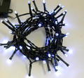 Christmas Lights In-/Outdor 60 LED 5.9m, battery-operated, timer, cool white