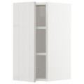 METOD Wall cabinet with shelves, white/Ringhult light grey, 30x60 cm