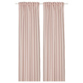 SILVERLÖNN Sheer curtains, 1 pair, pink, 145x300 cm