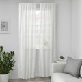 SANDDÅDRA Sheer curtains, 1 pair, white, 145x300 cm