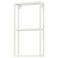 ENHET Wall fr w shelves, white, 40x15x75 cm