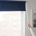 FRIDANS Block-out roller blind, blue, 100x195 cm