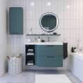 GoodHome Wash-Basin Cabinet Himalia 105 cm, right, green