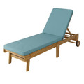 GoodHome Outdoor Sun Lounger Denia, wood