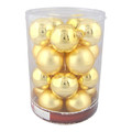 Christmas Baubles 30mm, gold, 20pcs