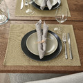 SVARTSENAP Place mat, light beige-green, 35x45 cm