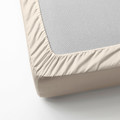 DVALA Fitted sheet, beige, 180x200 cm