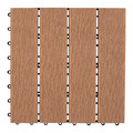 DLH Composite Decking 30 x 30 cm, teak