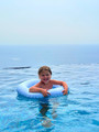 Vanilla Copenhagen Inflatable Swim Ring with Seat Baby Craby Skyway