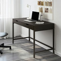 ALEX Desk, black-brown, 132x58 cm