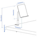 RELATERA Desk combination, white/light gray-green, 117x60 cm