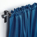 MAJGULL Block-out curtains, 1 pair, dark blue, 145x300 cm