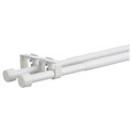 BEKRÄFTA Double curtain rod set, white, 120-210 cm 19 mm