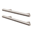 GoodHome T-bar Cabinet Handle Annatto 188 mm, silver, 2 pack