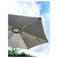 HÖGÖN Parasol, hanging, grey, 270 cm