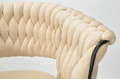 Glamour Chair IRIS LUX, black-beige