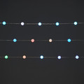 LED Lighting Chain 40 LED, balls, indoor, multicolour