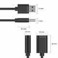 Unitek Extension Cable USB 2.0 AM-AF Y-C447GBK