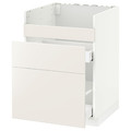 METOD Base cb f HAVSEN snk/3 frnts/2 drws, white/Veddinge white, 60x60 cm