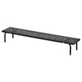 LÅNESPELARE Monitor stand, black, 97x19 cm