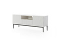 TV Cabinet Nicole 150 cm, matt white/black legs